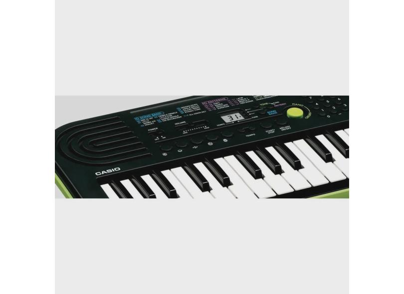 Teclado Infantil Casio Preto e Verde - SA-46