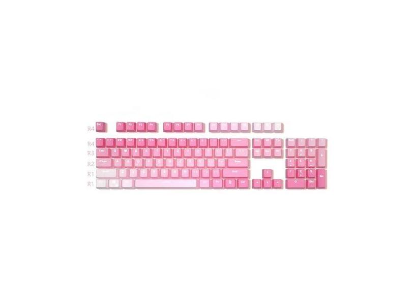 104 teclas, pôr do sol, gradiente, perfil PBT de OEM, para interruptores Cherry MX de teclado mecânico 104 87 61