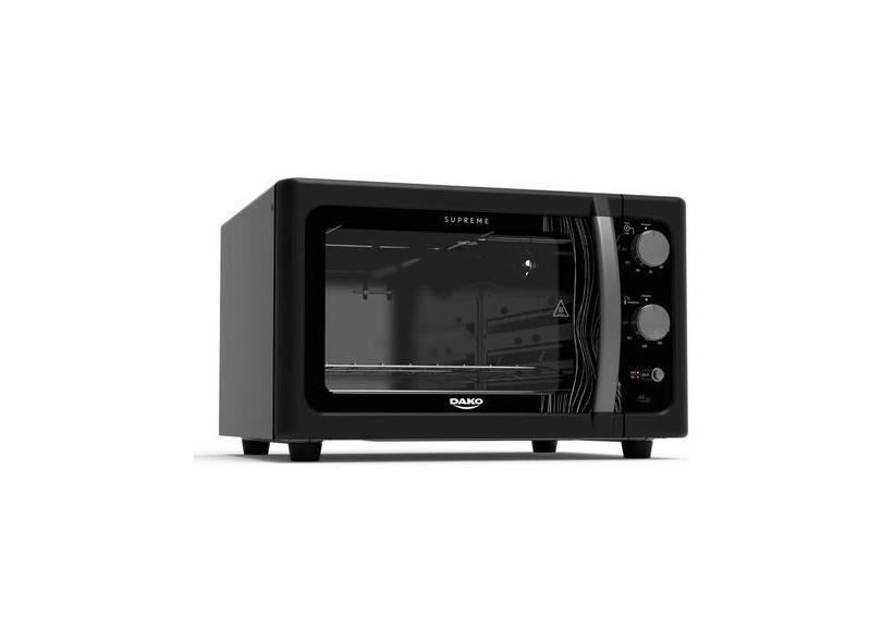 Forno Elétrico Dako Supreme Preto Grill 44 Litros 220v Supreme