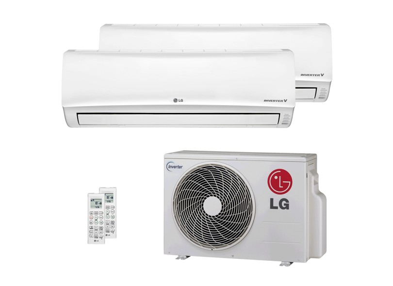 Ar Condicionado Multi Split LG 16000 BTUs Inverter Controle Remoto Quente/Frio A2UW16GFA0 / AMNW07GEWA0 / AMNW09GEBA0