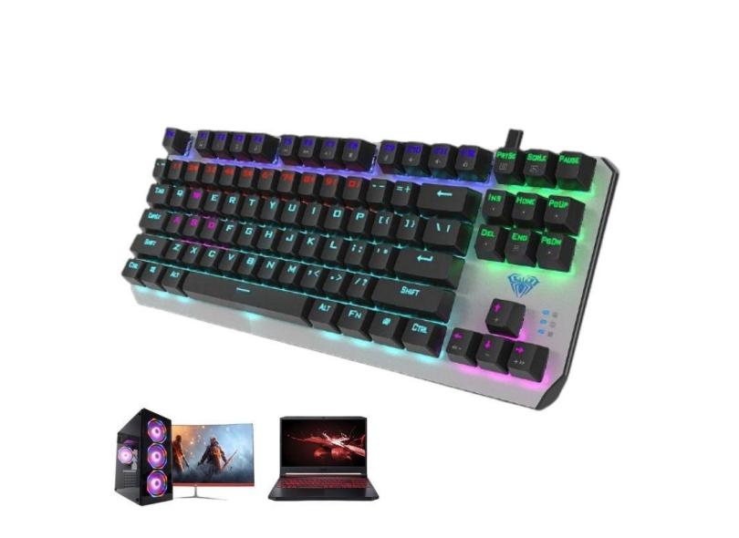 Teclado Mecanico Gamer USB rgb pc Computador Notebook PS4 - F2067