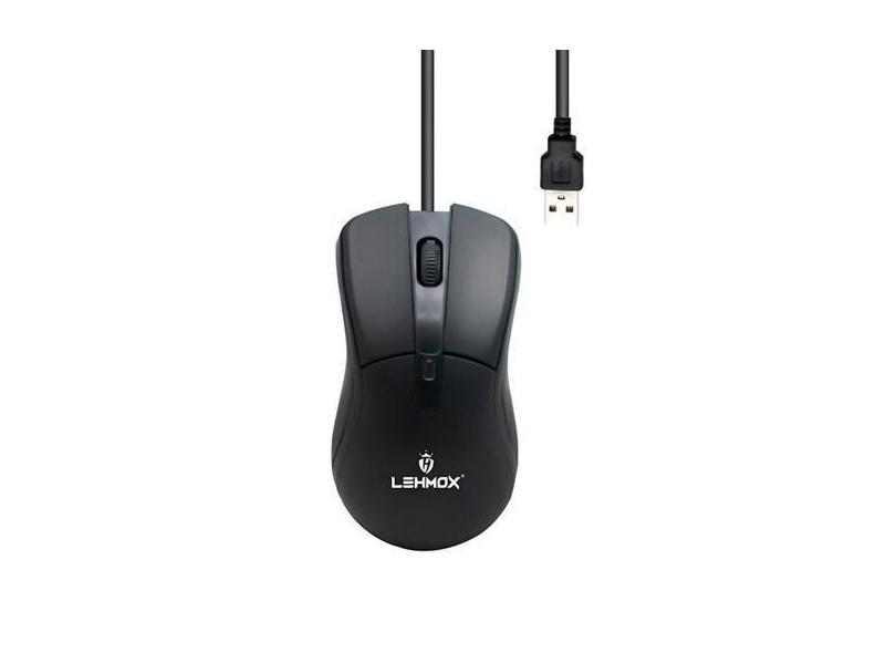 Mouse Óptico Usb 3 Botões Lehmox