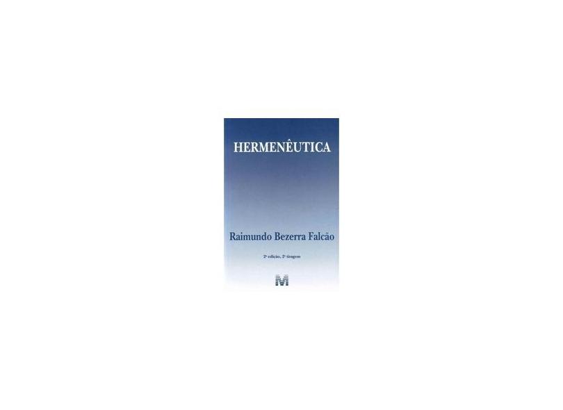 Hermenêutica - Raimundo Bezerra Falcão - 9788574209845