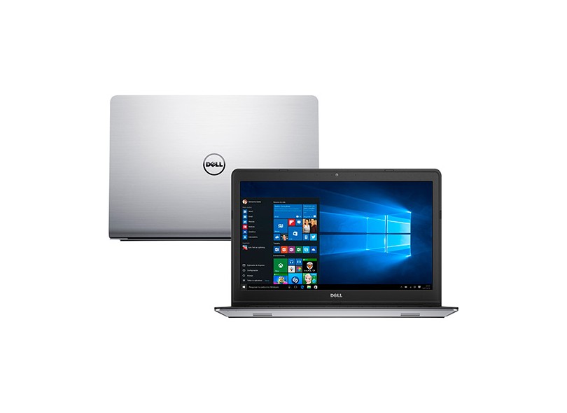 Notebook Dell Inspiron 5000 Intel Core i7 6500U 16 GB de RAM HD 1 TB Híbrido SSD 8 GB LED 15.6 " Touchscreen GeForce 930M Windows 10 i15-5557-A40