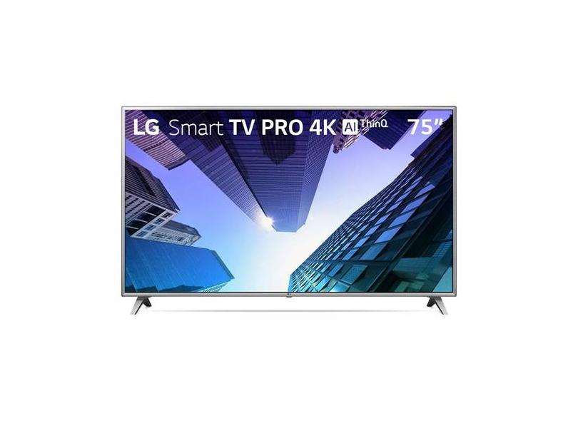 Smart TV TV LED 75 " LG ThinQ AI 4K Netflix 75UM751C0SB 4 HDMI