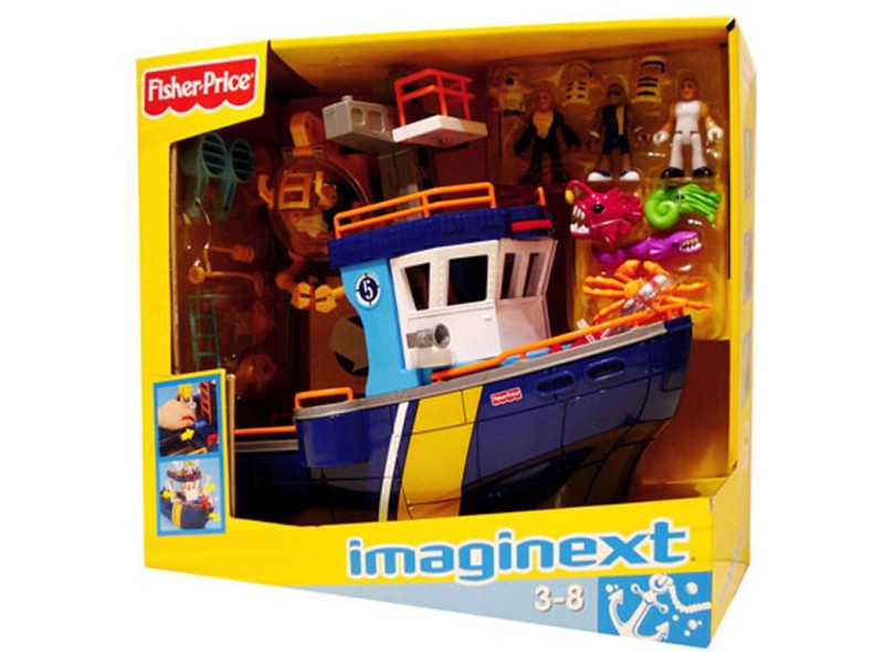 Boneco Imaginext Navio Aventura - Mattel