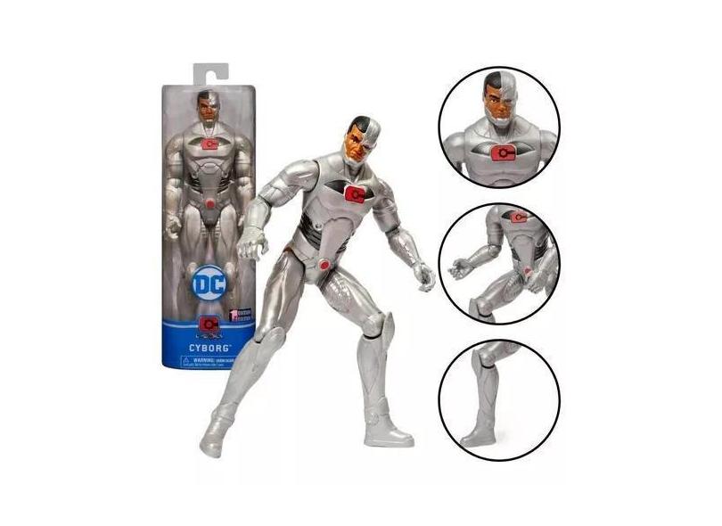 Boneca Cyborg Dc Comics Series 30cm - Sunny Brinquedos com o