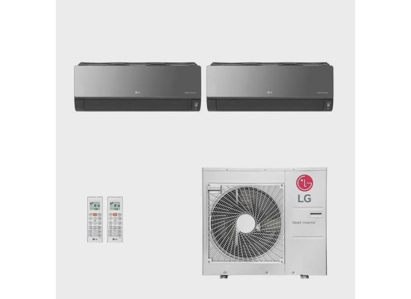 Ar-Condicionado Multi Split Inverter LG 30.000 (1x Evap hw Artcool 12.000 + 1x Evap hw Artcool 18.000) Quente/Frio 220V