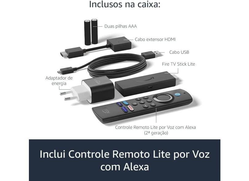 Fire TV Stick  Lite 8GB Full HD Fire OS HDMI Alexa em Promoção é no  Buscapé