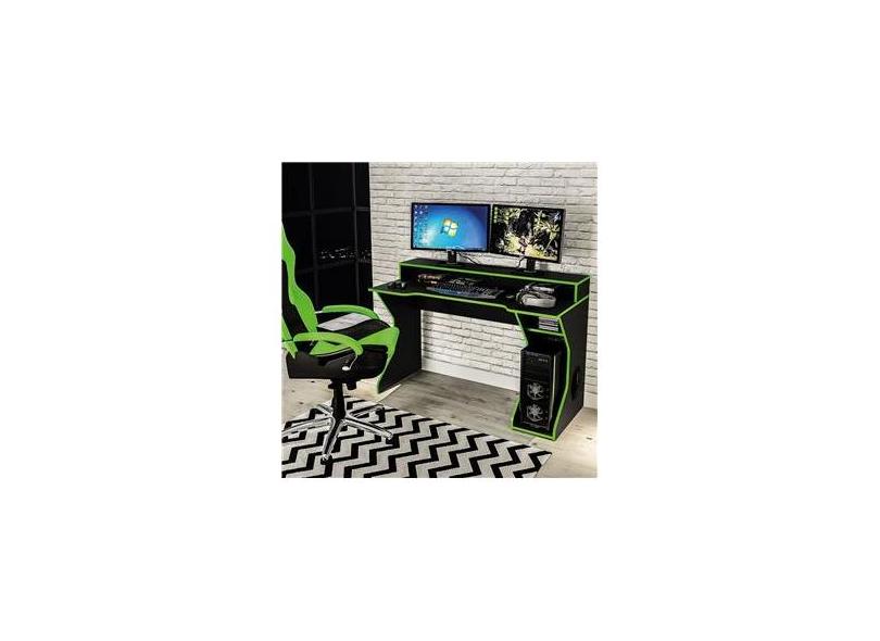 Mesa gamer Fremont para 2 monitores Politorno