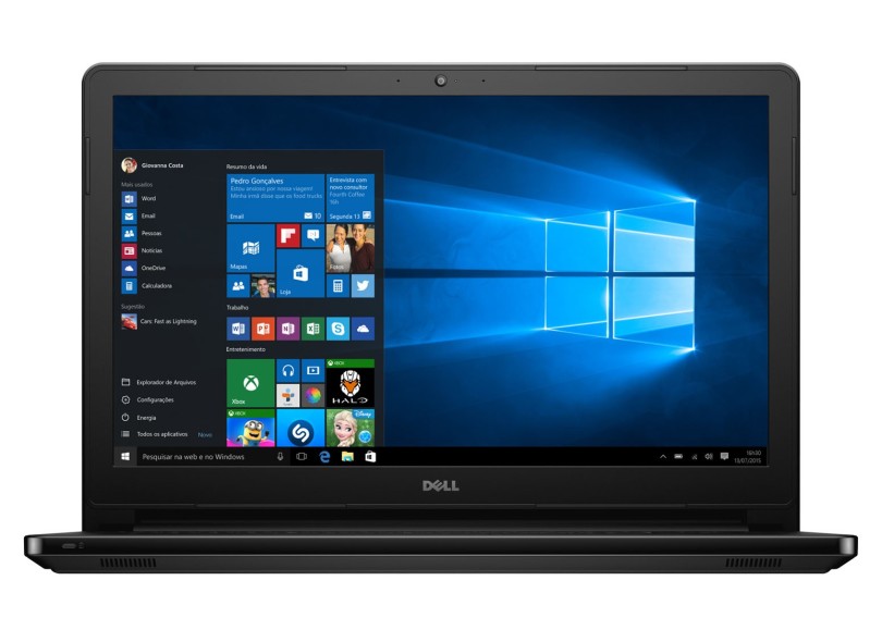 Notebook Dell Inspiron 5000 Intel Core i5 7200U 8GB de RAM SSD 480 GB 15,6" Windows 10 I15-5566-A30P