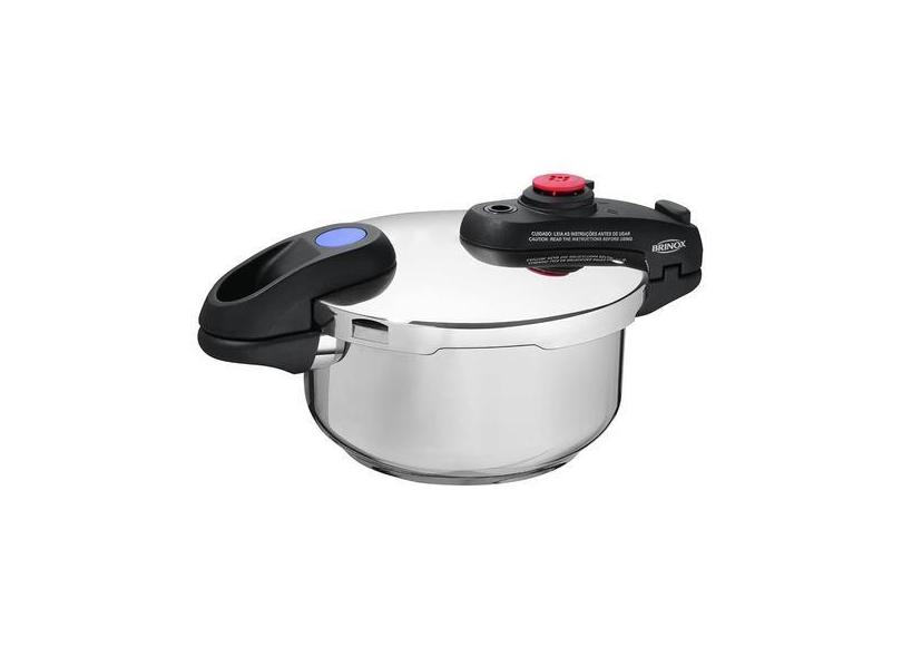 Panela De Pressão Supra 3 Litros Brinox - Inox Supra