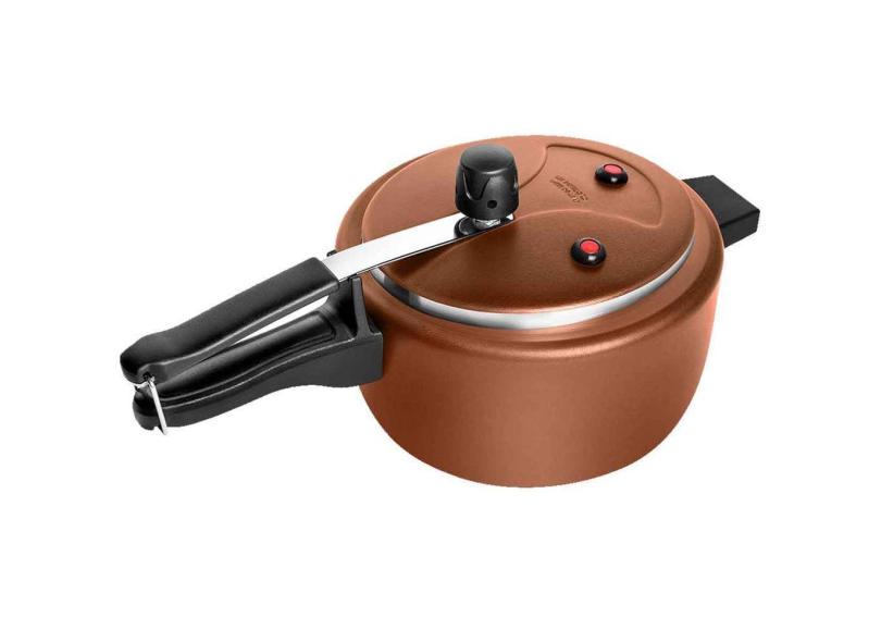 Panela De Pressão Antiaderente 2,5 Litros Tulipa Masterflon Cobre Patolux