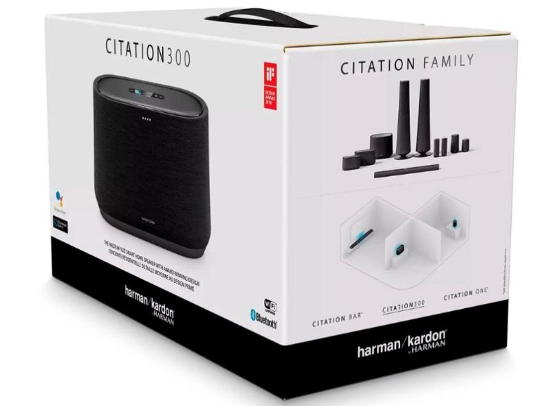Harman Kardon Citation 300 - Caixa de Som Premium Wireless Streaming Bluetooth 4.2 100 Wrms 