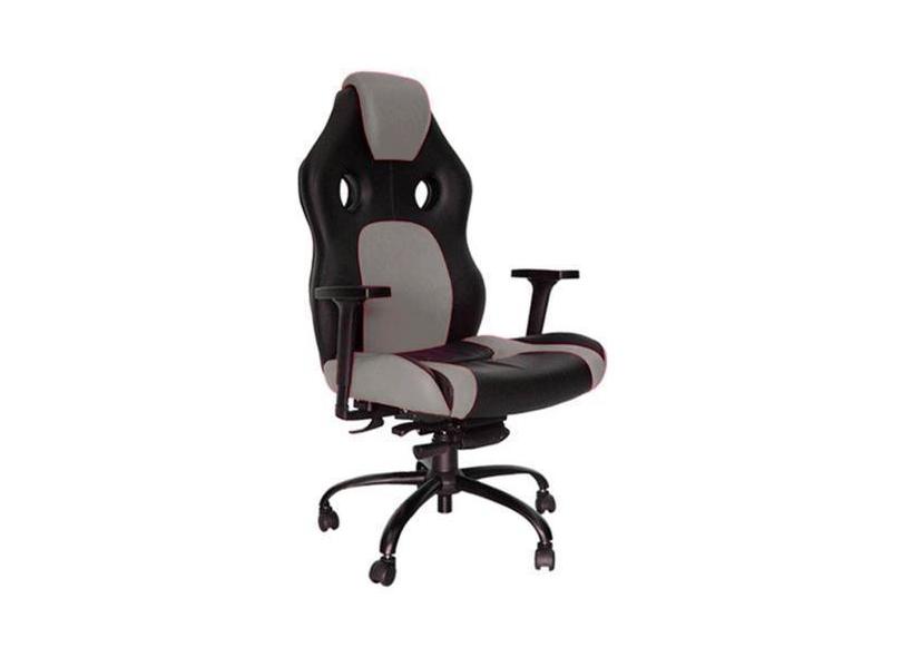 Cadeira Gamer Para Escritório Linha Gamer Racing Cinza Claro - Design