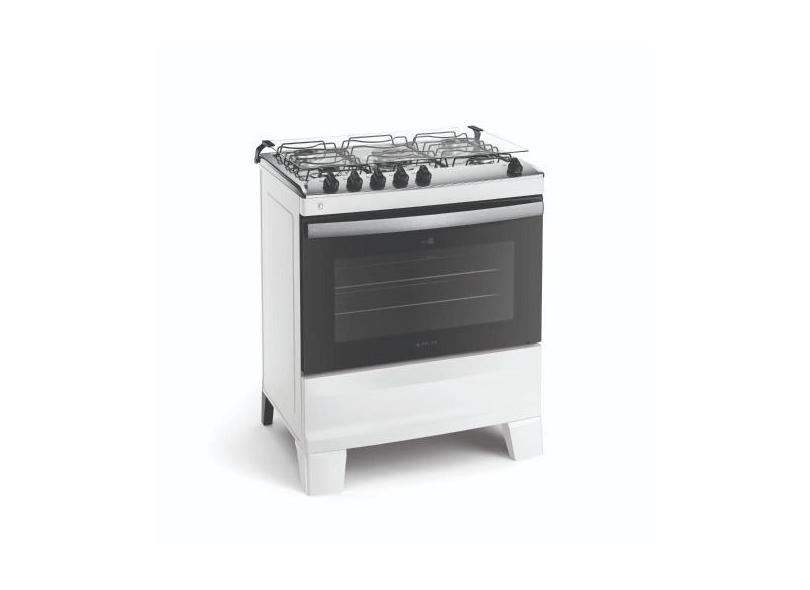 Fogão 5 Bocas Atlas Agile Com Acendimento Automático E Forno 86L Branc