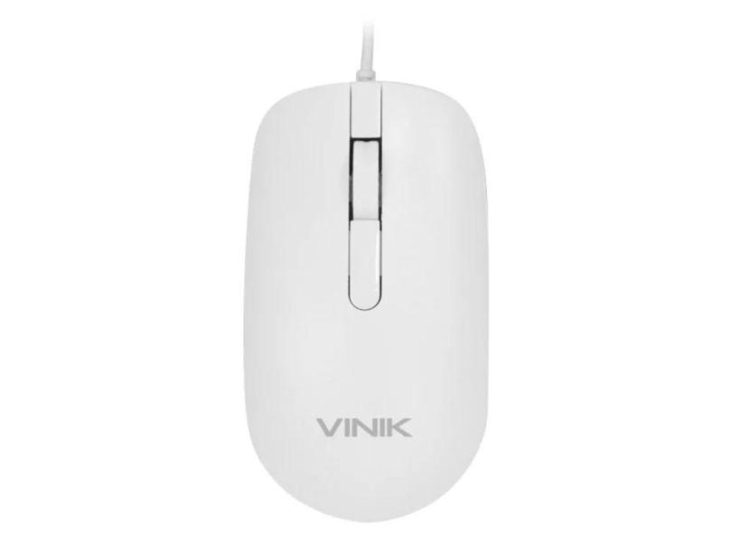 Mouse Vinik Dynamic Slim 1600DPI USB Cabo 1,8m 3 Botões Branco