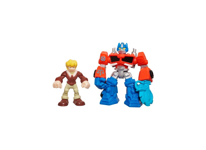 Boneco Rescue Optimus Prime e Cody Burns - Hasbro