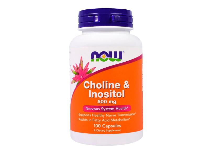 Colina Bitartrate Choline E Inositol 500Mg 100 Caps Now F.