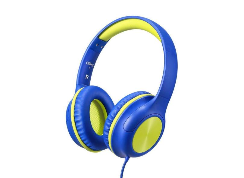 Fones de ouvido Olitec Kids Over-Ear com fio para crianças e adolescentes