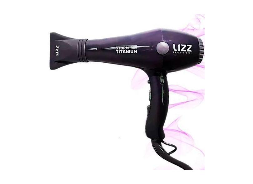 Secador De Cabelo Lizz Storm Titanium Double Ions Ceramic