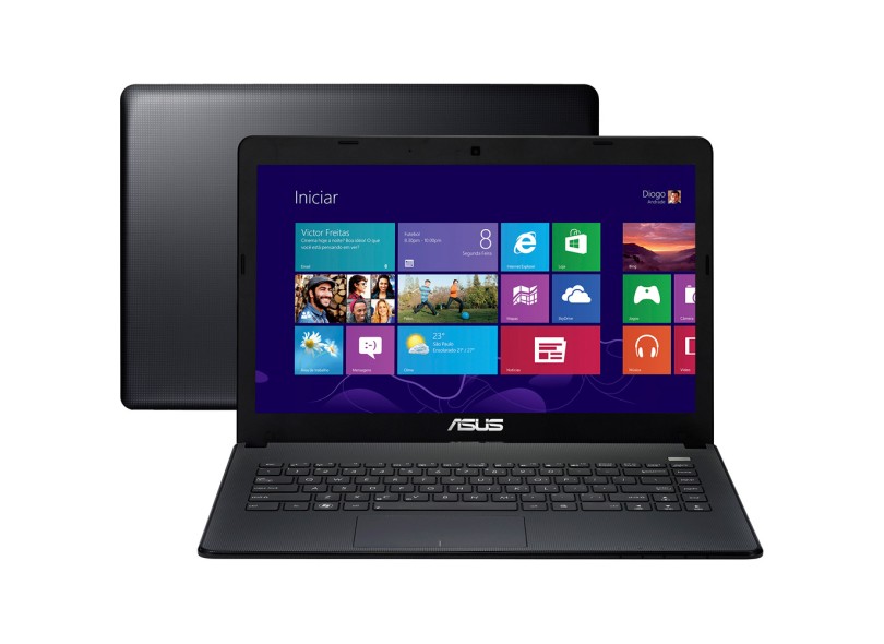 Notebook Asus X401 Series AMD Dual Core E450 2 GB de RAM HD 500 GB LED 14" Radeon HD 7290 Windows 8 X401U-WX117H