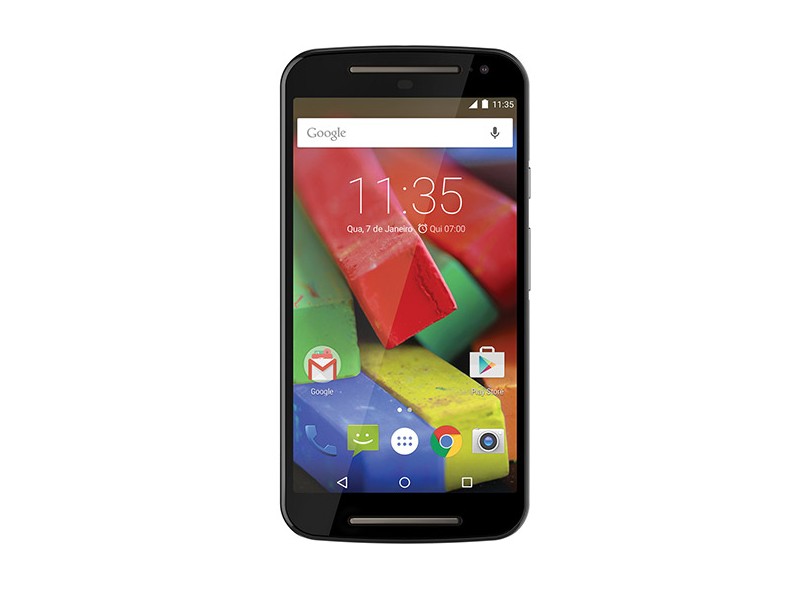 Smartphone Motorola Moto G G 2ª Geração XT1078 8,0 MP 2 Chips 16GB Android 5.0 (Lollipop) 4G Wi-Fi 3G