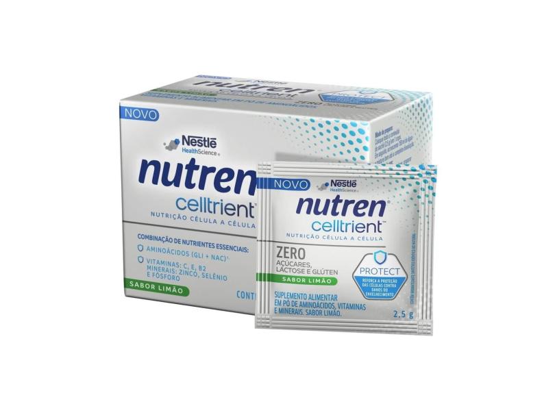 Suplemento Alimentar Nutren Celltrient Sabor Limão Sem Açúcar com 30 ...