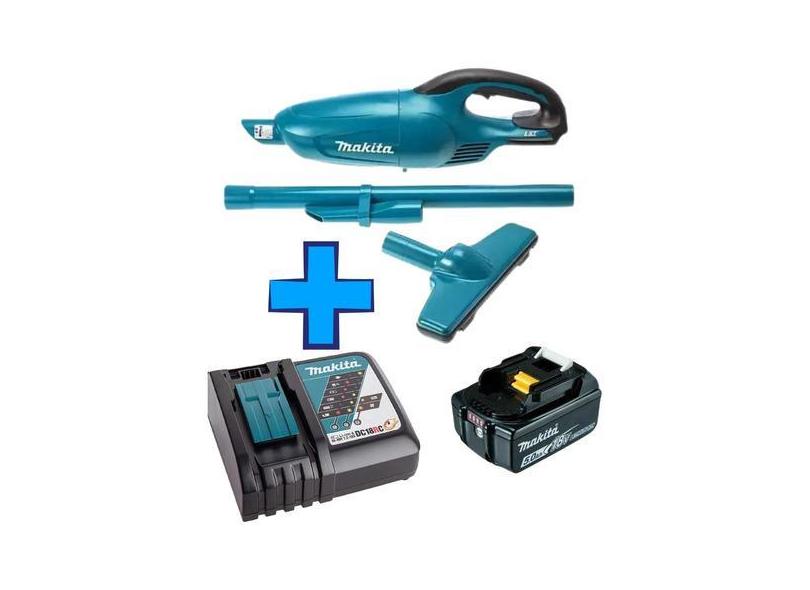 Aspirador Pó Makita Dcl180 + Carregador Bivolt + Bateria 5ah Dcl 180