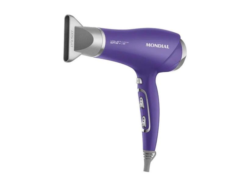 Secador de Cabelos Violet Grey SCN-05 Mondial 3 Temperaturas 2 Velocidades 110v