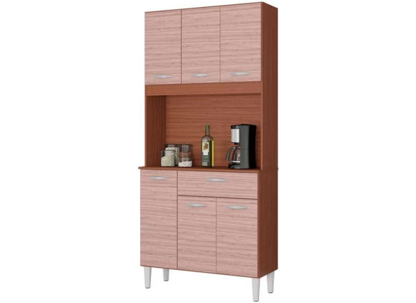 Cozinha Compacta 1 Gaveta 6 Portas Cássia Poquema