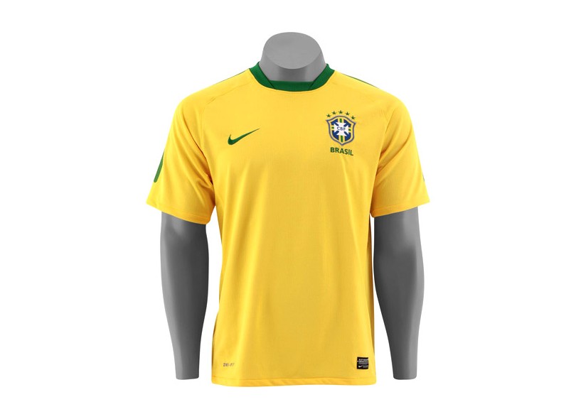 Camisa Jogo Brasil I 2010 sem Número Nike