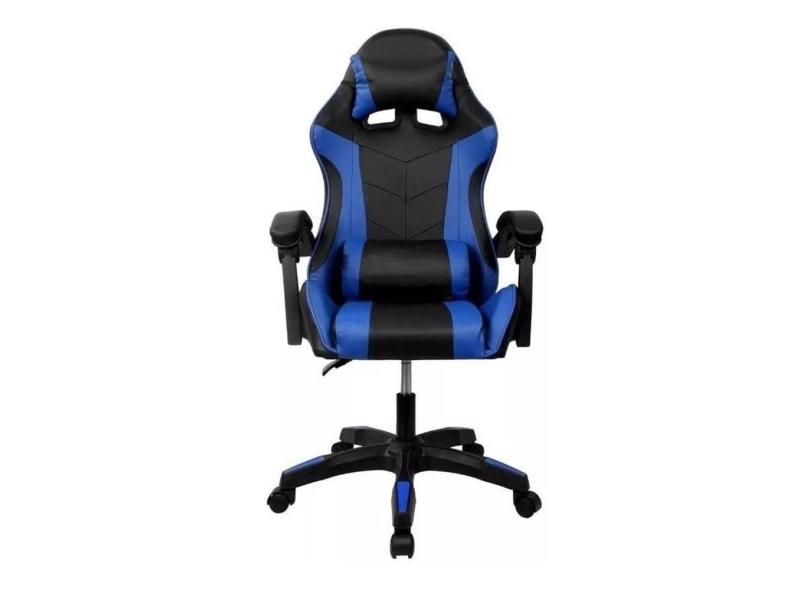 Cadeira Gamer Azul Reclinável Massageador Gam-002