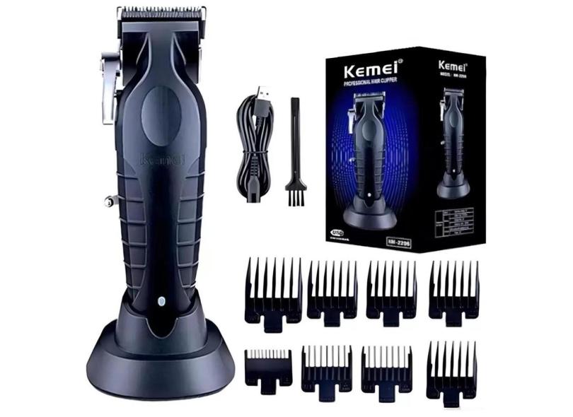 Kemei Km2296: Máquina Elétrica Corte Cabelo E Barba Afiada E