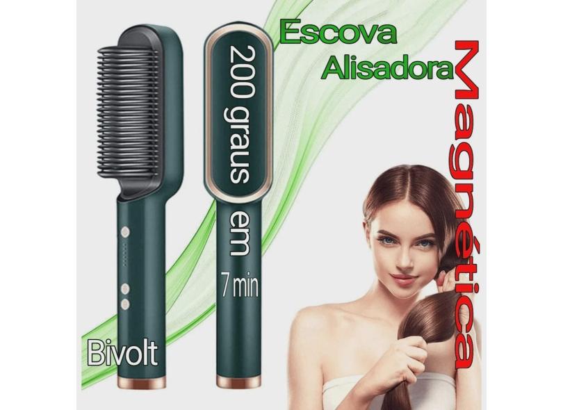 Escova Pente Secadora Profissional Seca E Modela Cabelo