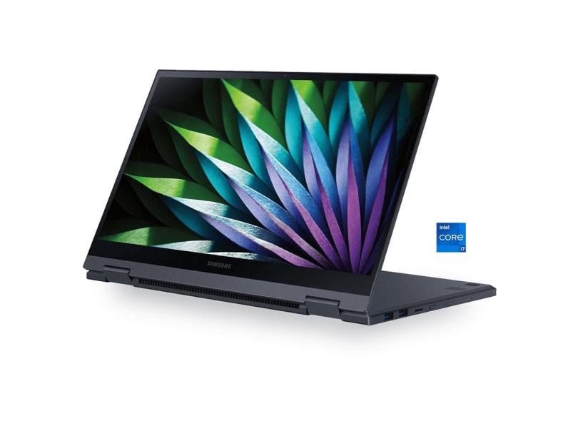 Notebook Conversível Samsung Intel Core i7 1165G7 11ª Geração 16.0 GB de RAM 512.0 GB 13.0 " Q Touchscreen Windows 10 Galaxy Flex 2