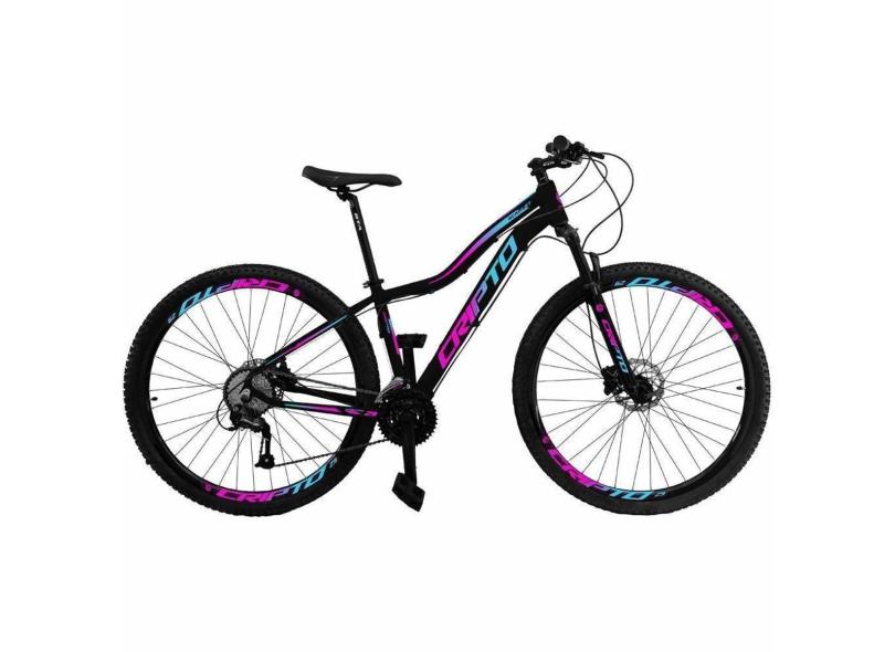 Bicicleta Aro 29 Cripto 24 Marchas Freio Disco c/Suspensão-Feminino