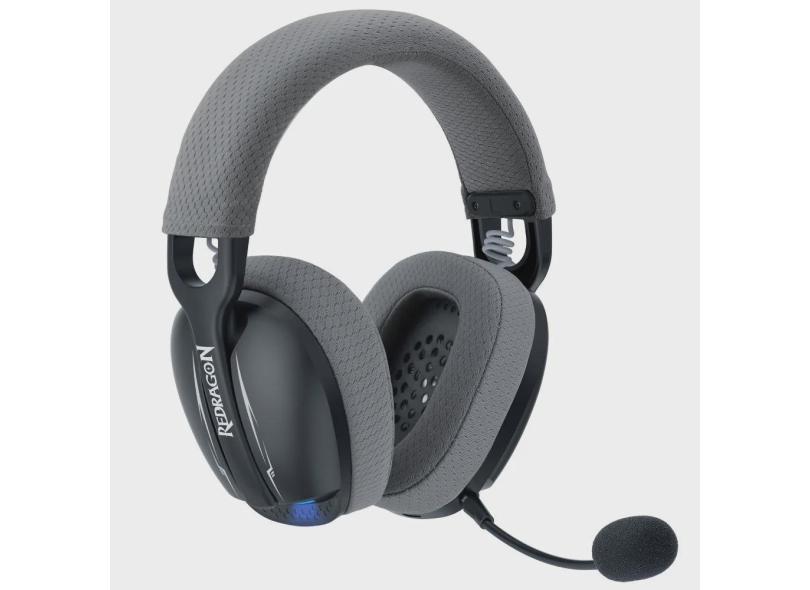 Fone headset gamer sem fio skuld pro H878BG redragon preto