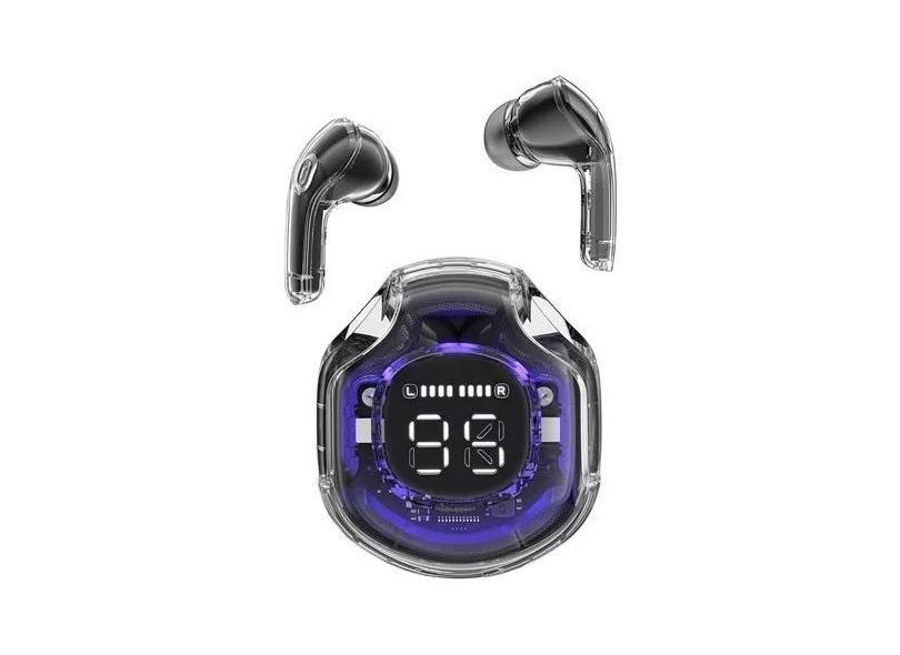 Fone Ear Acefast T8 Wileress BT LED Crystal Black