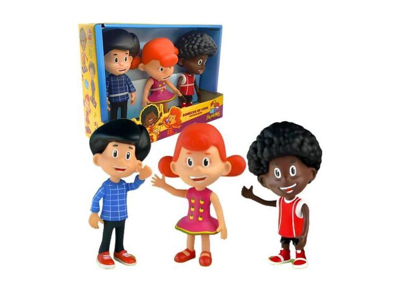 Bonecos Infantil Família 3 Palavrinhas Original Articulados 18cm Em Vi ...