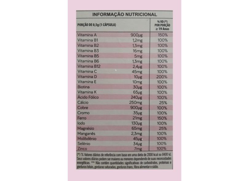 Vitamina A-Z Top Vit. 180 Cápsulas 500Mg - Mulher com o Melhor Preço é ...