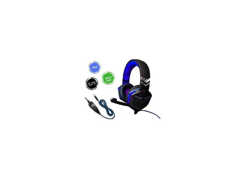 Headset Gamer Fr-510 Deep Bass Fone Ouvido Microfone P2 Pc Ps4