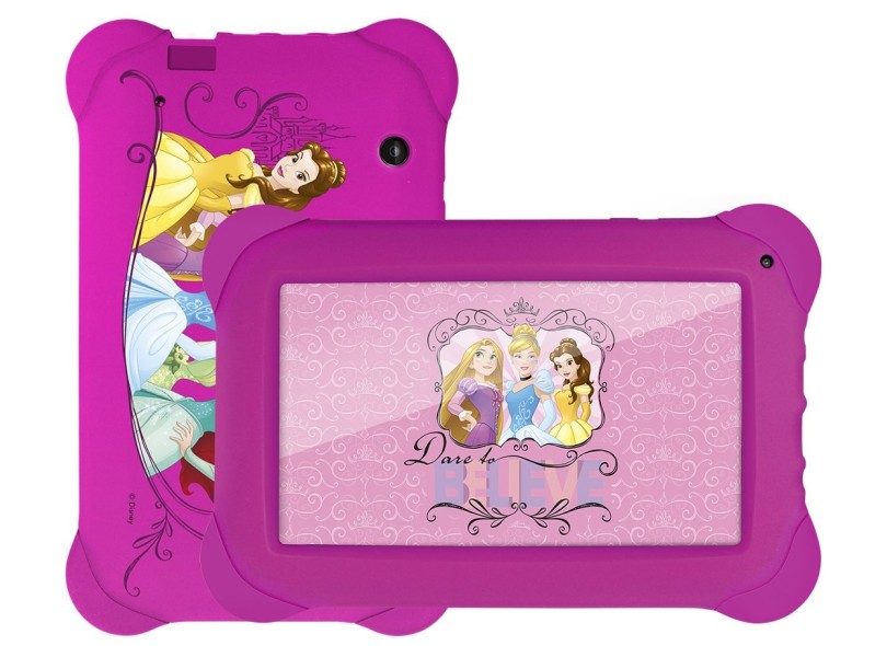Tablet Multilaser 8GB LCD 7" Android 4.4 (Kit Kat) 2 MP Disney Princesas NB239