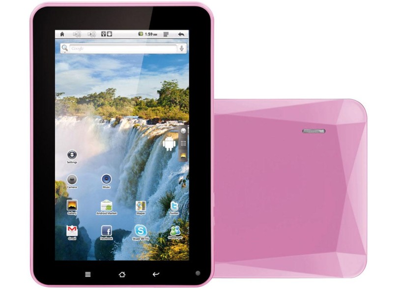Tablet Multilaser Diamond Life 4 GB 7" Wi-Fi Android 4.0 (Ice Cream Sandwich) 1,3 MP NB042