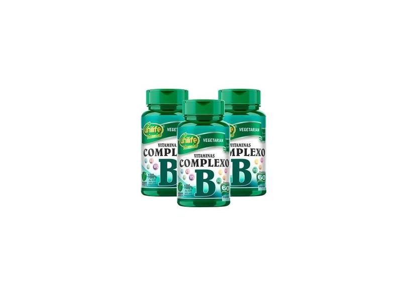 Kit 3 Un. Vitamina Complexo B 500mg 180 Comprimidos Unilife Com O ...