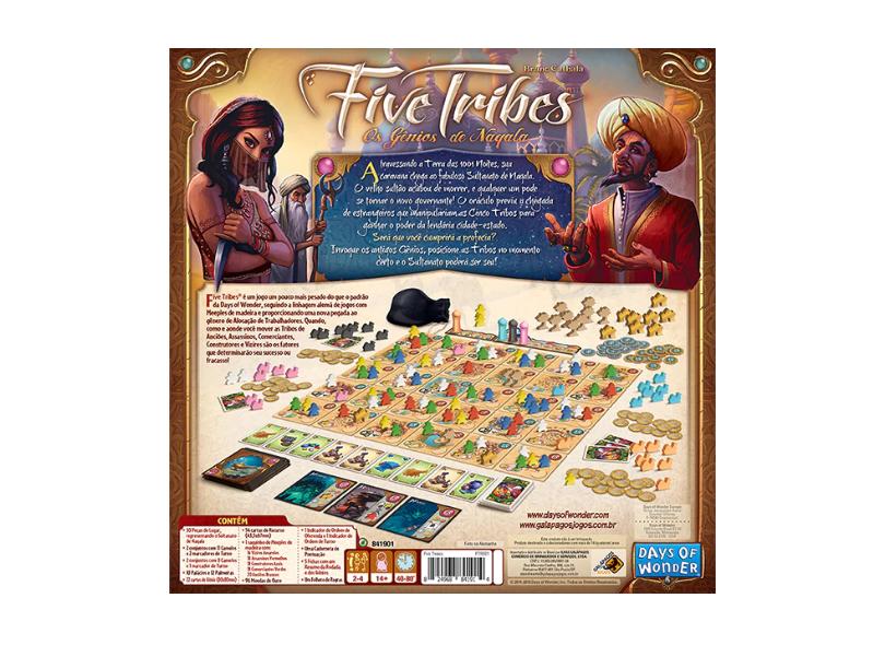 Five Tribes - Jogo de Tabuleiro - Galápagos Jogos (em português