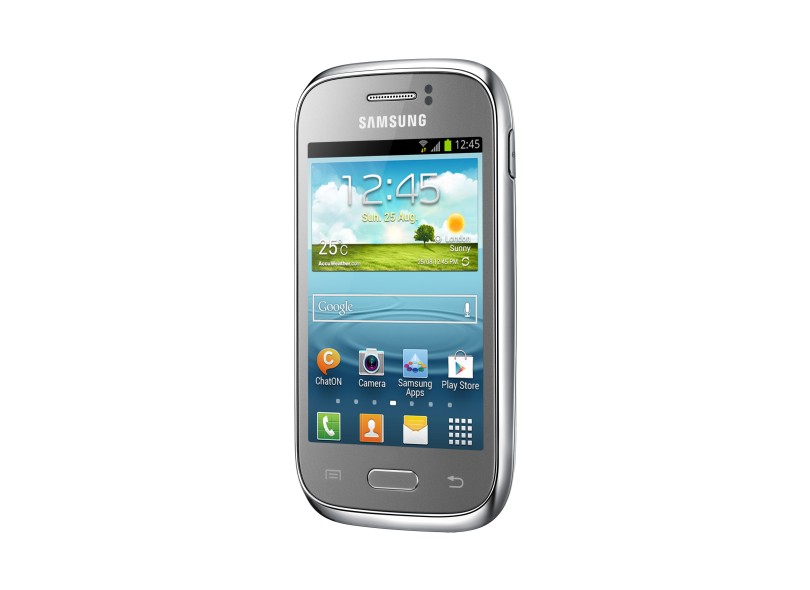 Smartphone Samsung Galaxy Young Duos TV GT-S6313T Câmera 3,0 MP 2 Chips 4GB Android 4.1 (Jelly Bean) 3G Wi-Fi