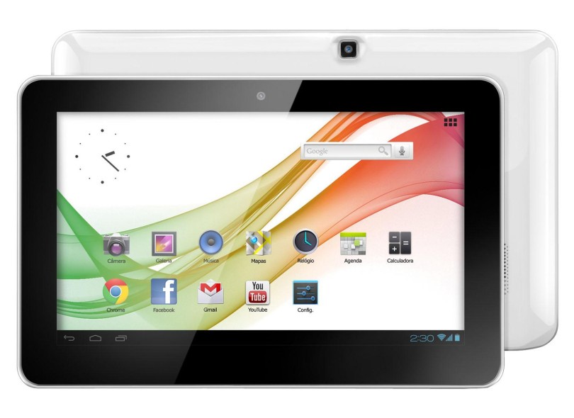 Tablet Multilaser M10 4 GB 10,1" Wi-Fi Android 4.1 (Jelly Bean) 2 MP NB055