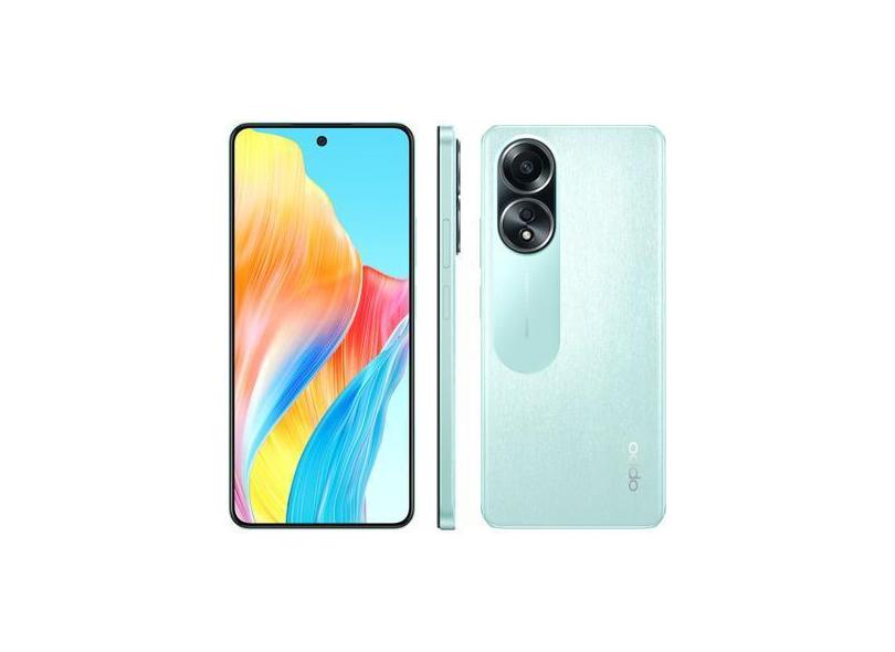 Smartphone Oppo A58 256Gb Verde 4G 8Gb + 8Gb (Ram+) 6,72" Câm. 50Mp +