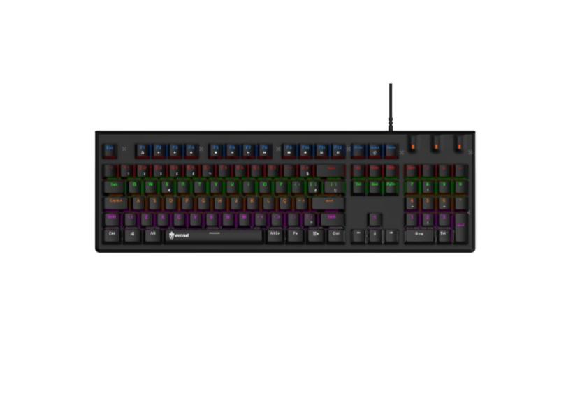Teclado Gamer Mecânico Eg219/Loop Blue Switch - Evolut